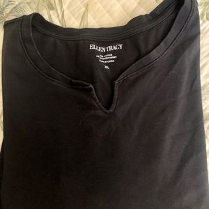 Black T shirt/blouse XL